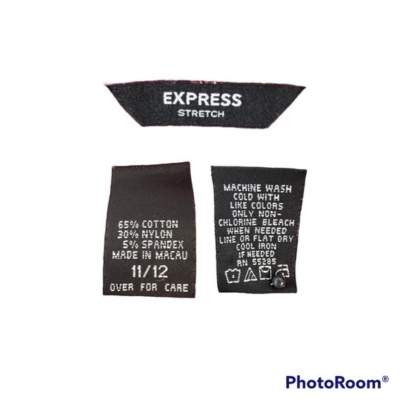 EXPRESS Stretch Red Lace-Up Front 3/4 Sleeve Blouse EUC SIZE 11/12 (M/L) - Picture 6 of 6